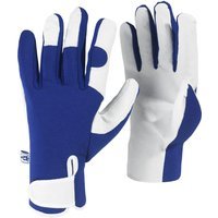 Kew Gardens Leather Palm Gardening Gloves Blue L