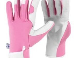 Kew Gardens Leather Palm Gardening Gloves Pink S
