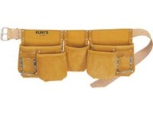 Kunys Carpenters 5 Pocket Full Grain Tool Apron Pouch