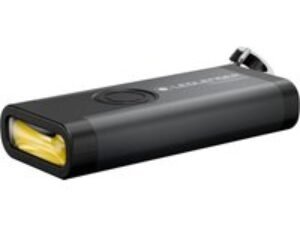 LED Lenser K4R Rechargable Keyring LED Torch Black / Grey