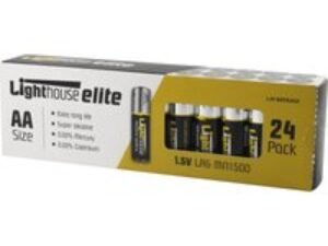 Lighthouse LR6 Extra Long Life AA Alkaline Batteries Pack of 24