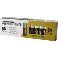 Lighthouse LR6 Extra Long Life AA Alkaline Batteries Pack of 24