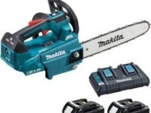 Makita DUC306 Twin 18v LXT Cordless Brushless Top Handle Chainsaw 300mm 2 x 6ah Li-ion Charger