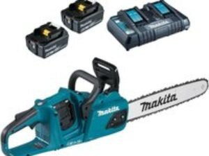 Makita DUC405 Twin 18v LXT Cordless Brushless Chainsaw 400mm 2 x 6ah Li-ion Charger