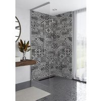 Mermaid Elite Abruzzo Tongue & Groove Single Shower Panel - 2420 x 1200mm