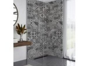 Mermaid Elite Abruzzo Tongue & Groove Single Shower Panel - 2420 x 600mm