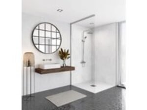 Mermaid Elite Athena Marble Tongue & Groove Single Shower Panel - 2420 x 600mm