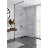 Mermaid Elite Calizatongue & Groove Single Shower Panel - 2420 x 600mm