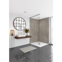 Mermaid Elite Gold Stone Tongue & Groove Single Shower Panel - 2420 x 1200mm