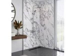 Mermaid Elite Marmo Migliore Tongue & Groove Single Shower Panel - 2420 x 600mm