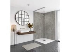 Mermaid Elite Scafell Slate Tongue & Groove Single Shower Panel - 2420 x 600mm