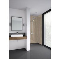 Mermaid Laminate Pin Taiga Tongue & Groove Single Shower Panel - 2400 x 600mm
