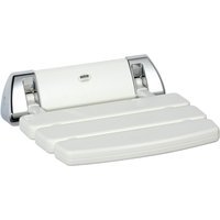 Mira Shower Seat Hinged White/Chrome 2.1536.129