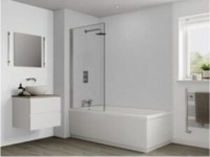 Multipanel Classic Bathroom Wall Panel Hydrolock 2400 x 598mm Blizzard G030