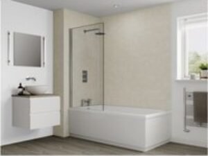 Multipanel Classic Bathroom Wall Panel Unlipped 2400 x 900mm Riven Marble 9241