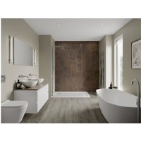 Multipanel Neutrals Bathroom Wall Panel Hydrolock 2400 X 598mm Clay 3202
