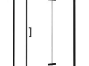 Nexa By Merlyn 8mm Black Frameless Side Panel Only for Hinge & Inline Door - 2000 x 900mm