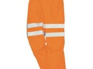 Oxford Weave 300D Class 2 Breathable Hi Vis Breathable Trousers Orange 5XL