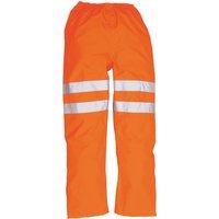 Oxford Weave 300D Class 2 GO/RT Hi Vis Traffic Trousers Orange M