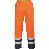 Oxford Weave 300D Class 2 Two Tone Hi Vis Trousers Orange 2XL