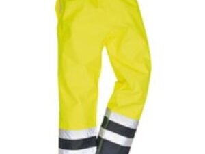 Oxford Weave 300D Class 2 Two Tone Hi Vis Trousers Yellow / Navy M