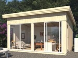 Palmako Annabel 5m x 3.9m Pent Log Cabin (18mm)