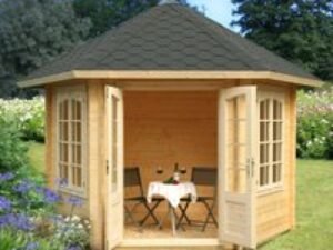 Palmako Hanna 3m x 3.4m Corner Log Cabin Summer House (34mm)