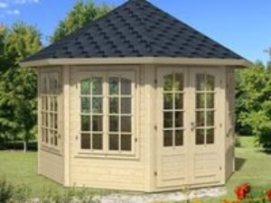 Palmako Veronica 3.4m x 3.4m Log Cabin (34mm) - 7 Windows