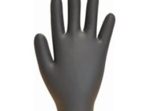 Polyco Black Nitrile Powder Free Disposable Gloves L Pack of 100