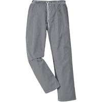 Portwest C079 Bromley Chef Trousers Black / White XS 31