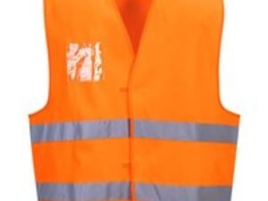 Portwest Dual ID Holder Class 2 Hi Vis Waistcoat Orange S / M