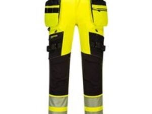 Portwest DX4 Hi Vis Detachable Holster Pocket Trousers Yellow / Black 38" 31