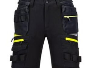Portwest DX4 Mens Detachable Holster Pocket Shorts Black 36