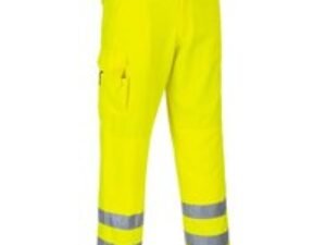Portwest E046 Mens Class 1 Hi Vis Combat Trousers Yellow 2XL 32