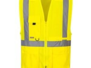 Portwest Executive Tablet Pocket Hi Vis Vest Yellow S