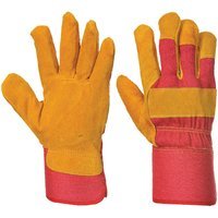 Portwest Fleece Lined Rigger Gloves Red XL