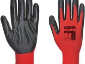 Portwest Flexo Grip Nitrile Tradesmans Gloves Red / Black XL