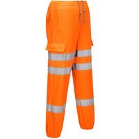 Portwest Hi Vis Cargo Pocket Joggers Orange XL