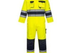 Portwest Nantes Hi Vis Overall Yellow / Navy XL