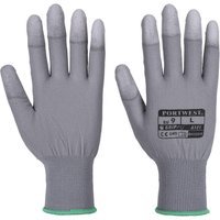Portwest PU Fingertip Gloves Grey XS