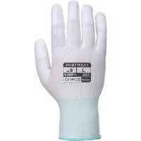 Portwest PU Fingertip Gloves White M