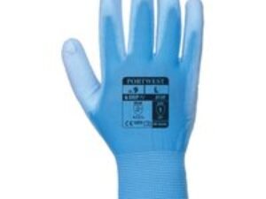 Portwest PU Palm General Handling Grip Gloves Blue XL