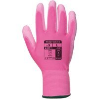 Portwest PU Palm General Handling Grip Gloves Pink L