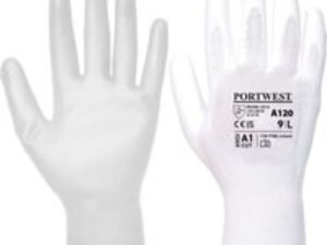 Portwest PU Palm General Handling Grip Gloves White L