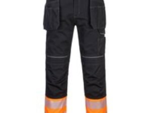 Portwest PW30 Hi Vis Class 1 Holster Trousers Orange / Black 30" 31