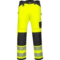 Portwest PW34 Hi Vis Work Trousers Yellow / Black 32" 31