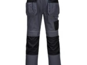 Portwest PW3 Mens Holster Work Trousers Grey / Black 44" 31
