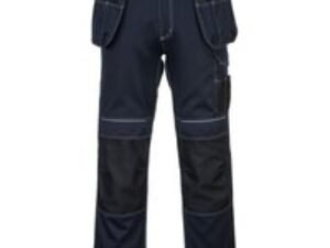 Portwest PW3 Mens Holster Work Trousers Navy / Black 48" 31