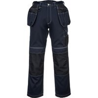 Portwest PW3 Mens Holster Work Trousers Navy / Black 48" 31