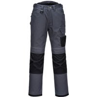 Portwest PW3 Mens Urban Work Trousers Grey / Black 33" 31